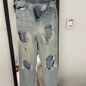 BDG High Waisted Ripped Jeans Size 25 Petite